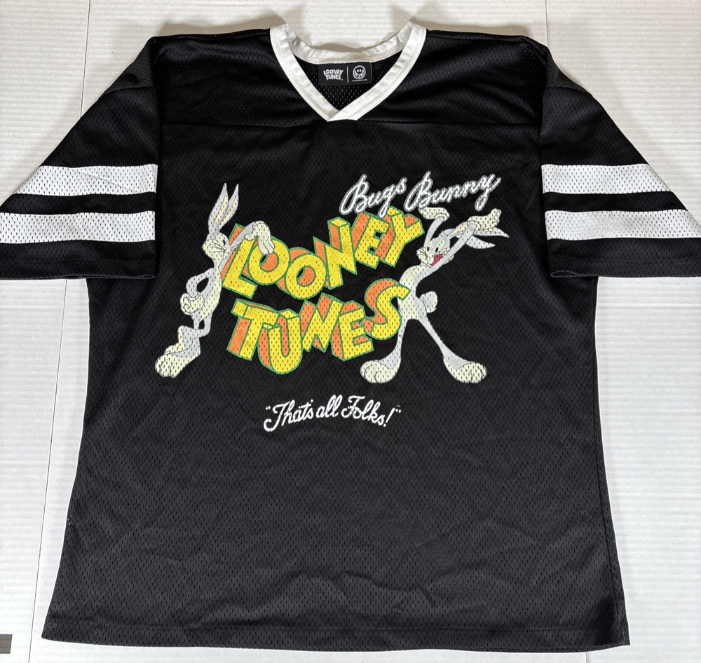 Creative Visuals Los Angeles Looney Tunes Bugs Bunny Oversized Mesh Jersey Sz XL